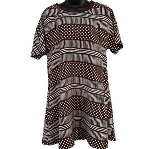 Madewell Tile Tee Dress in Wavedot Size medium